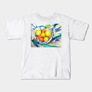 Bowl of Fruit watercolor Kids T-Shirt